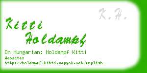kitti holdampf business card